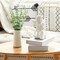 CEWOR 8pcs Eucalyptus Stems Decor 14.1 Inch Artificial Eucalyptus Leaves Faux Greenery Branches for Wedding Centerpiece Flower Floral Arrangement Farmhouse Home Decoration